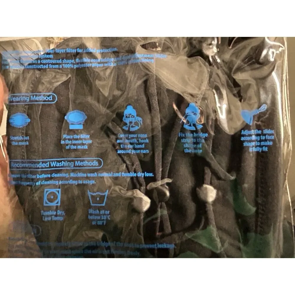50 packs KN95 Face Masks 5-Ply Disposable Brown Face Mask Dust And Smoke